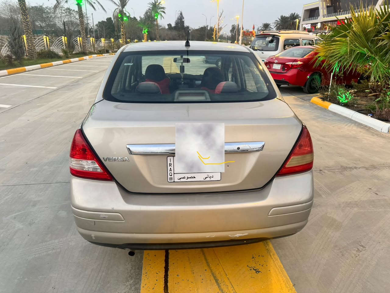 السلام عليكم نيسان فيرسا
للبيع او مراوس بأحدث 

رقم ديالى موديل 2009

المكينه 1800 وارد امريكي نظيفه خيرمن الله 

كير نظيف ،تبريد كلش زين 

مسويلها ادامه كامله ،تايرات تخم جديد 

ضررها من امريكا جامرلغات امامي وبالعراق اليسار الخلفي قليل مثل ما موجود بالصوره 

مكان السياره : ديالى جديدة الشط 

للأتصال :***********

السعر :70  وبي مجال
