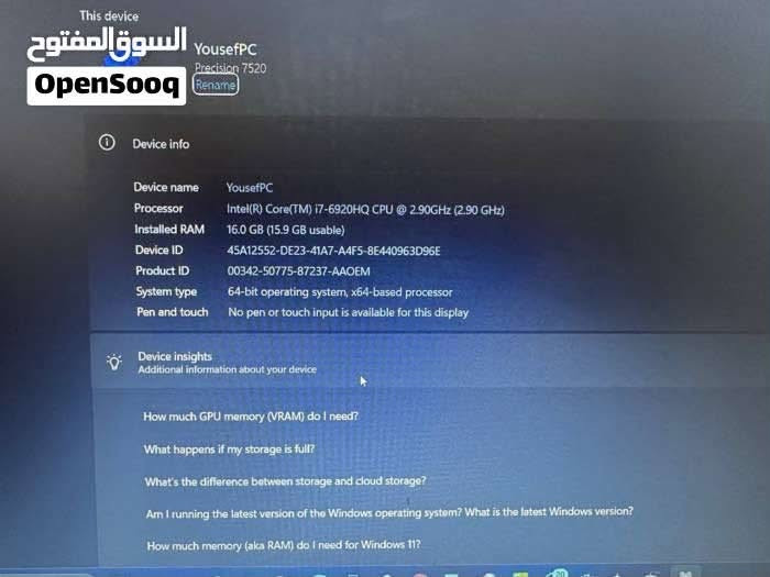 سلام عليكم 
.
لابتوب Dell للبيع
مواصفات داخل الصور 
السعر 450
المكان / الكاظمية 
للتواصل او الاستفسار واتساب 

***********
