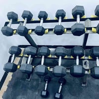 دمبل هيكس • مغلف بمطاط • أوزان ٥-٢٠ كيلو