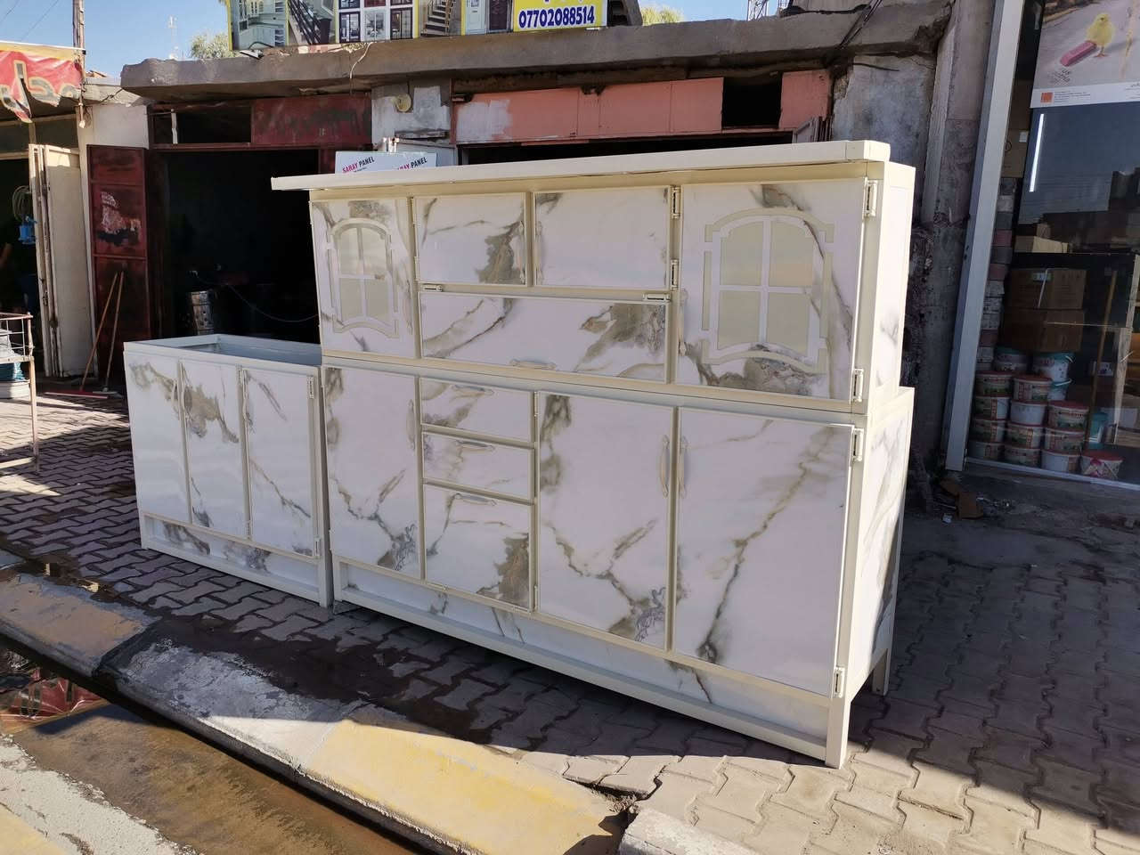 سلام عليكم على بركه الله  معمل الكعبي  تجهيز كاونترات سوكي مال معمل  في جلولاء موجود تفصا*********** جمله مفرد
