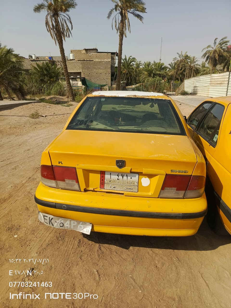 سمند رقم ميسان مكانه بالبصرة موديل 12 ما واصل راعيه مكينه وكير كفالة ترايك وين ما يعجبك السعر 11 ورقه وبيه مجال  قليل حك الجية مكاني ابو الخصيب ***********
