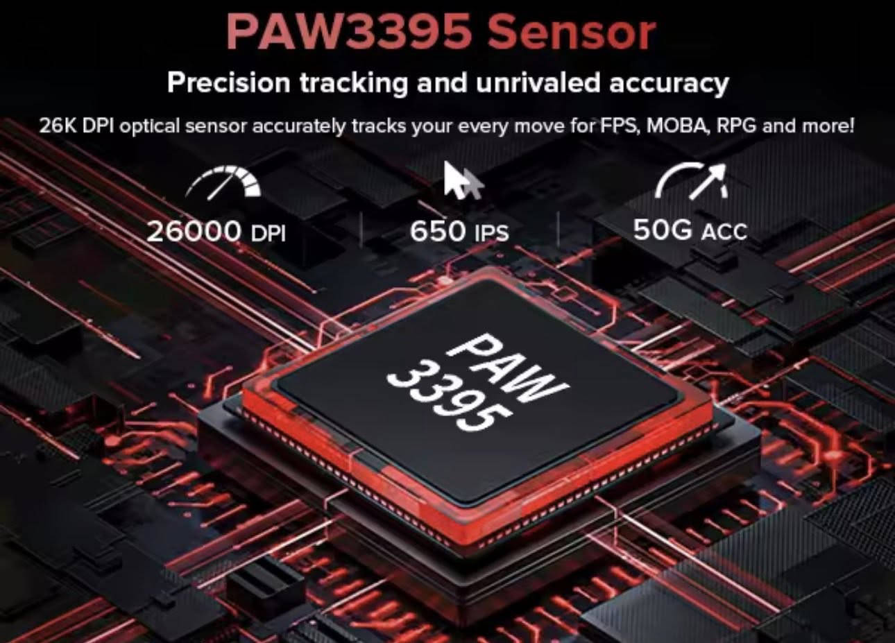 ماوس كيمنك ماركه ديلوكس PRO Delux M900، ماوس لاسلكية خفيفة الوزن مصممة بشكل مريح وتتميز بمواصفات قوية مقارنة بسعرها. 

وإليك أبرز مميزات إصدار M900 Pro
المواصفات التقنية (إصدار Pro)

1-المستشعر: PAW3395 عالي الدقة، يصل إلى 26,000 DPI.
معدل التحديث (Polling Rate): يدعم حتى 8000 هرتز لاسلكياً، مما يقلل التأخير إلى 0.125 مللي ثانية. 

2-الوزن: خفيف جداً، حوالي 63 جراماً فقط، مما يجعلها مثالية للألعاب السريعة.✈️

3-البطارية: سعة 400 مللي أمبير، تدوم حتى 65 ساعة (عند معدل تحديث⏳

مميزات إضافية🚨👊

4-قاعدة شحن مغناطيسية: تأتي مع قاعدة شحن RGB تعمل أيضاً كموسع لإشارة اللاسلكي. 

5-أزرار قابلة للبرمجة: تحتوي على 6 أزرار يمكن تخصيصها عبر البرنامج الخاص بشركة Delux.

نوع الاتصال: تدعم الاتصال السلكي عبر USB-C والاتصال اللاسلكي 2.4 جيجاهرتز. 

السعر 40000الف 🚨 متوفر توصيل جميع محافظات العراق .


**إذا كنت صاحب هذا الإعلان وتريد حذفه لأي سبب، رجاءا أرسل رسالة إلى الدعم الفني**