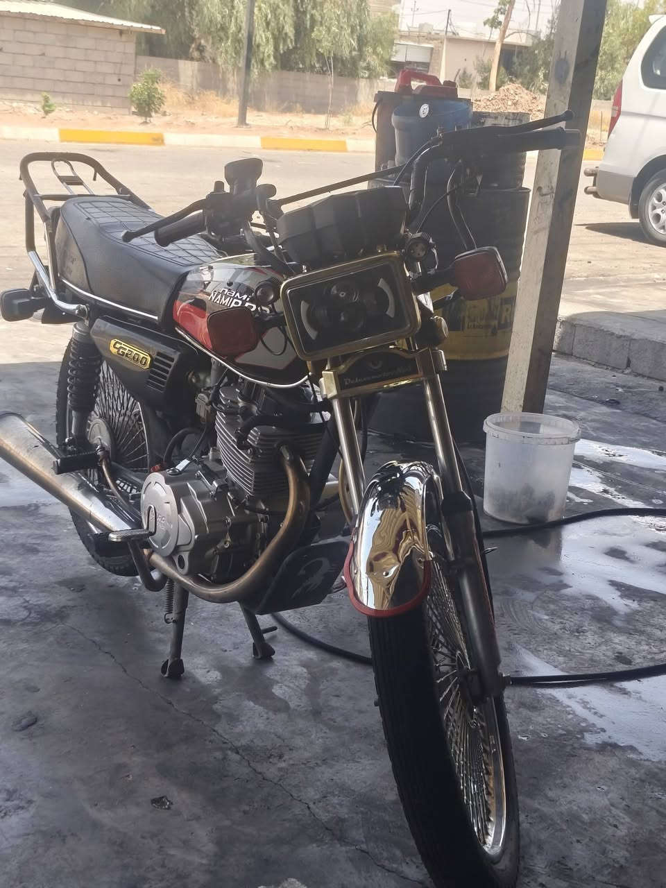 سلام عليكم بيع سريع دراجه200موديل 24دراجه كل شيء بيهه شغال كهربأيات دشبول إلكتروني مكينه خير من الله سعره550وبي مجال بصيط مكان خانقين 
رقم***********
