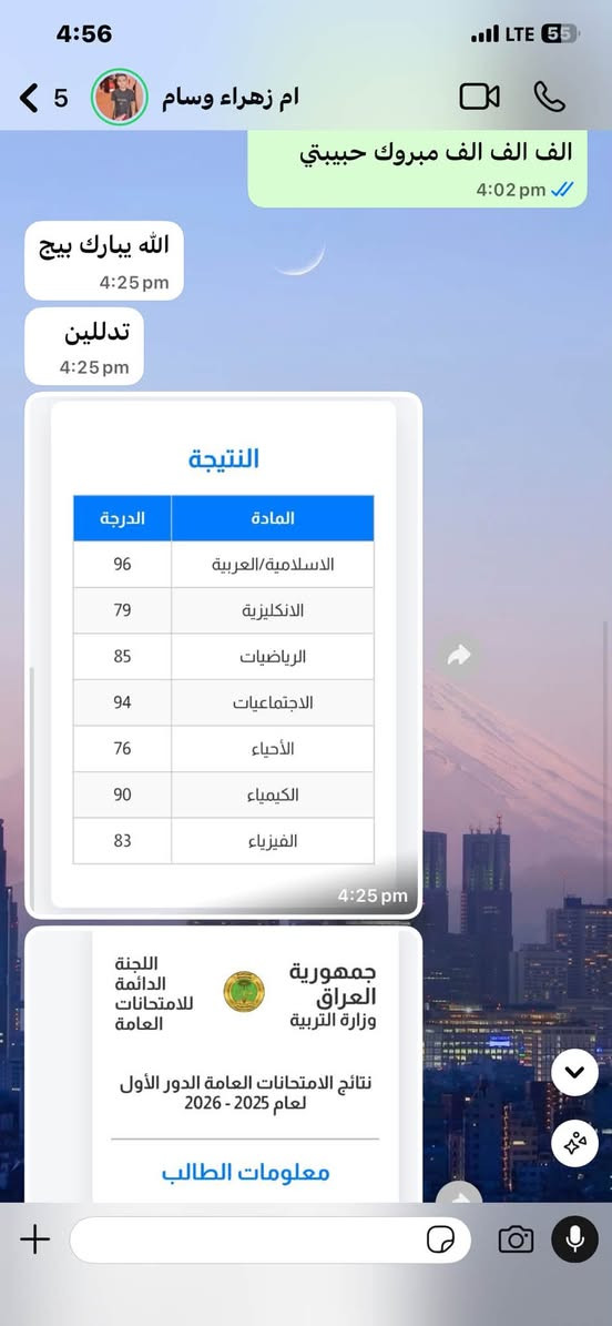 🅾️ اثبتنا وبجدارة نجاح وتفوق جميع طلابنا للسنة الخامسة للصف الثالث متوسط
فتحنا التسجيل للدور الثاني استغلو العروض 
للتسجيل راسلونة عالخاص او زورونا في معهدنا حي الشهداء السايدين خلف مدرسة ابراهيم المجاب ***********
