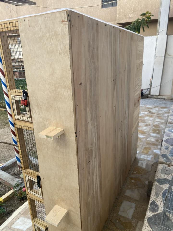 السلام عليكم
قفص للبيع جديد 
 خانات مقطع كامل 
شغل براغي وصمغ فوم وغرا مو بسامير 
سيم ثقيل مغلون 
شغل درجه اولى 
السعر من الاخير قفل 130 الف 
مكاني تكريت القادسيه 
***********
