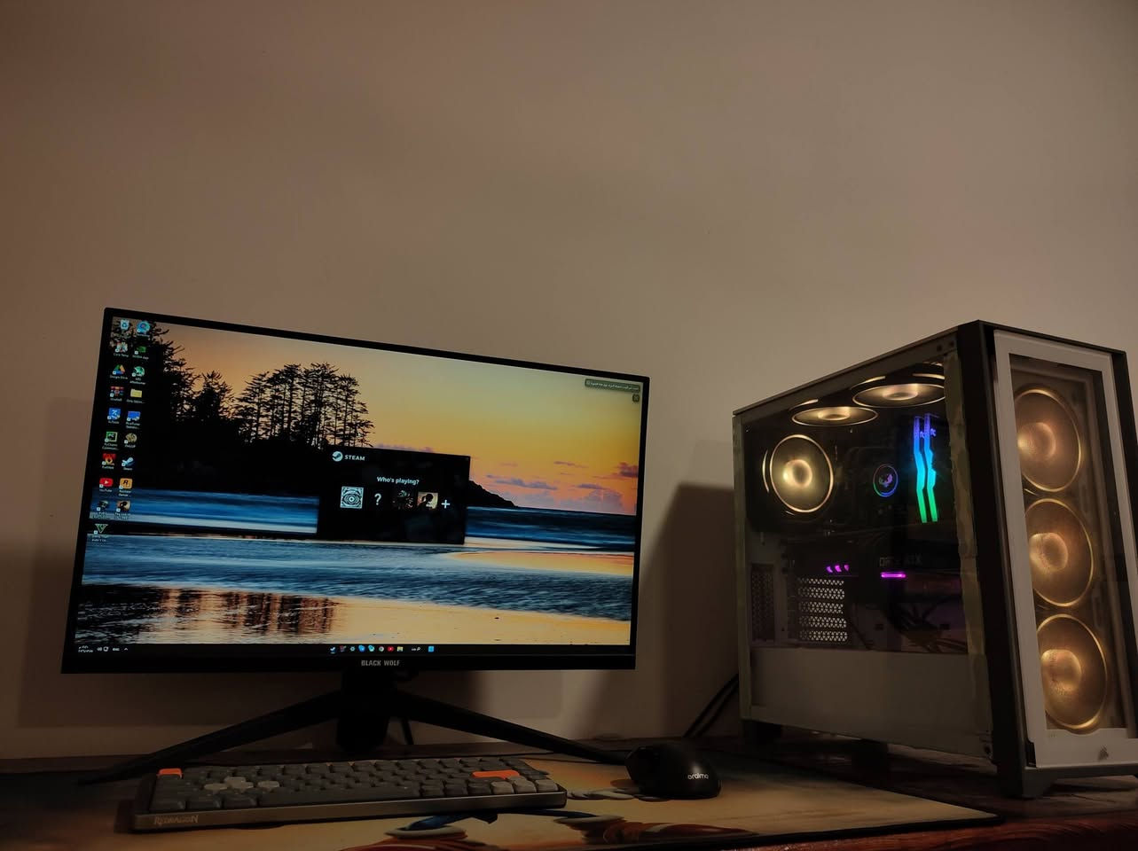 🔥 تجميعة ألعاب للبيع – RTX 3080 / core i5 13400 F 🔥
تجميعة قوية جداً بحالة ممتازة والاستخدام قليل. كل القطع حديثة وعالية الأداء، وتشغل جميع الألعاب على إعدادات عالية بدون مشاكل.
🖥 المواصفات الأساسية:
المعالج (CPU): Intel Core i5-13400F
كرت الشاشة (GPU): Palit RTX 3080 10GB
الرام (RAM): 16GB DDR4 3600MHz – T-Force
التخزين (SSD): 1TB NVMe M.2
المذربورد (Motherboard): MSI B760
مزود الطاقة (PSU): 750W
التبريد (Cooling): تبريد مائي (Liquid Cooler)
الكيس (Case): Corsair iCUE 4000X RGB
الشاشة (Monitor): Plack Wolf 27″ 2K 160Hz
لوحة المفاتيح (Keyboard): Redragon K652 Azure
UPS: Offline 3000VA
📌 الحالة: ممتازة جداً
📌 الموقع: الكوت / واسط
💰 السعر: 1,850,000 دينار قابل للتفاوض
🎮 مناسبة لجميع الألعاب الثقيلة مثل:
Warzone – Cyberpunk – GTA – Fortnite وغيرها على إعدادات عالية
📩 للتواصل: راسلني خاص
#كمبيوتر_ألعاب #Palit #RTX3080 #PC_Gaming #بيع_كمبيوتر #العراق


**إذا كنت صاحب هذا الإعلان وتريد حذفه لأي سبب، رجاءا أرسل رسالة إلى الدعم الفني**