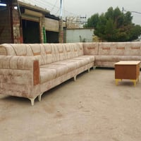 ديوان ١٠ مقاعد • قماش تركي • خشب جام