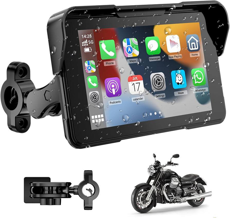 حوّل دراجتك إلى ذكية! 📲
شاشة دراجة وترفيه متكاملة لدراجتك النارية:
🔹 CarPlay & Android Auto: خرائط وموسيقى لاسلكياً.
🔹 مقاومة للماء: صمود تام في الأمطار والغبار (IP67).
🔹 بلوتوث مزدوج: ربط الهاتف وسماعة الخوذة معاً.
🔹 ثبات عالٍ: قاعدة تثبيت كروية متينة للطرق الوعرة.
✅ أمان، رفاهية، وسهولة في الوصول.

السعر 30 🤍🌹
