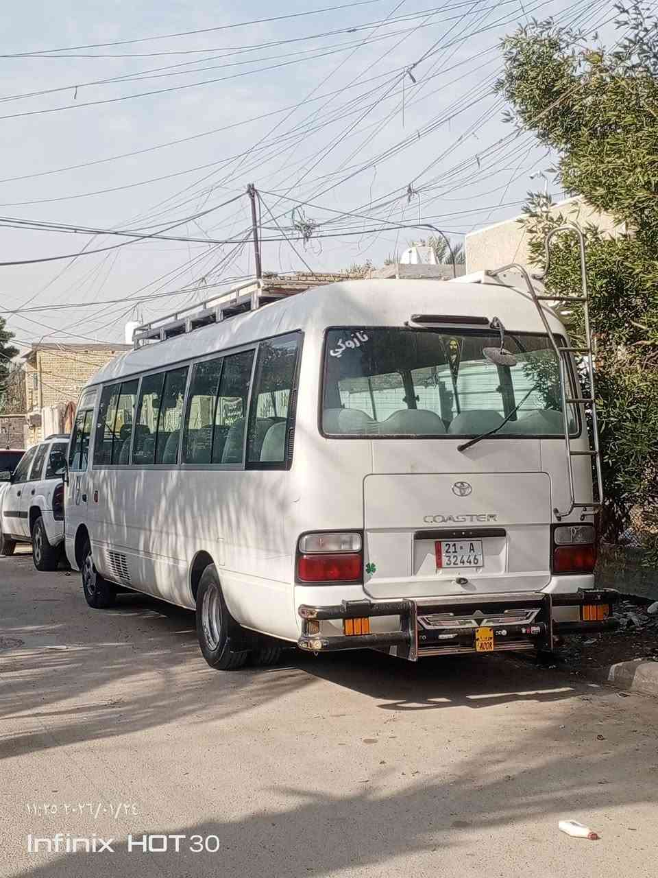 السلام عليكم كوستر 2009شمالي بأسمي ابيض أصل بيهه صبغ بس الذيل اليم الدكمه مال باب وبيهه يم الشبجه مال التبريد بلذيل كد نص متر وابعد مال المريه العبري فقط وبيعه منضومة غاز وكشن استاركس ملا حضه (اخوان لا اراوس ولا ابقي افلوس )ما متواجد على إلفيس الشراي ايخابر *********** ) السعر 2ونص قفل قفل قفل
