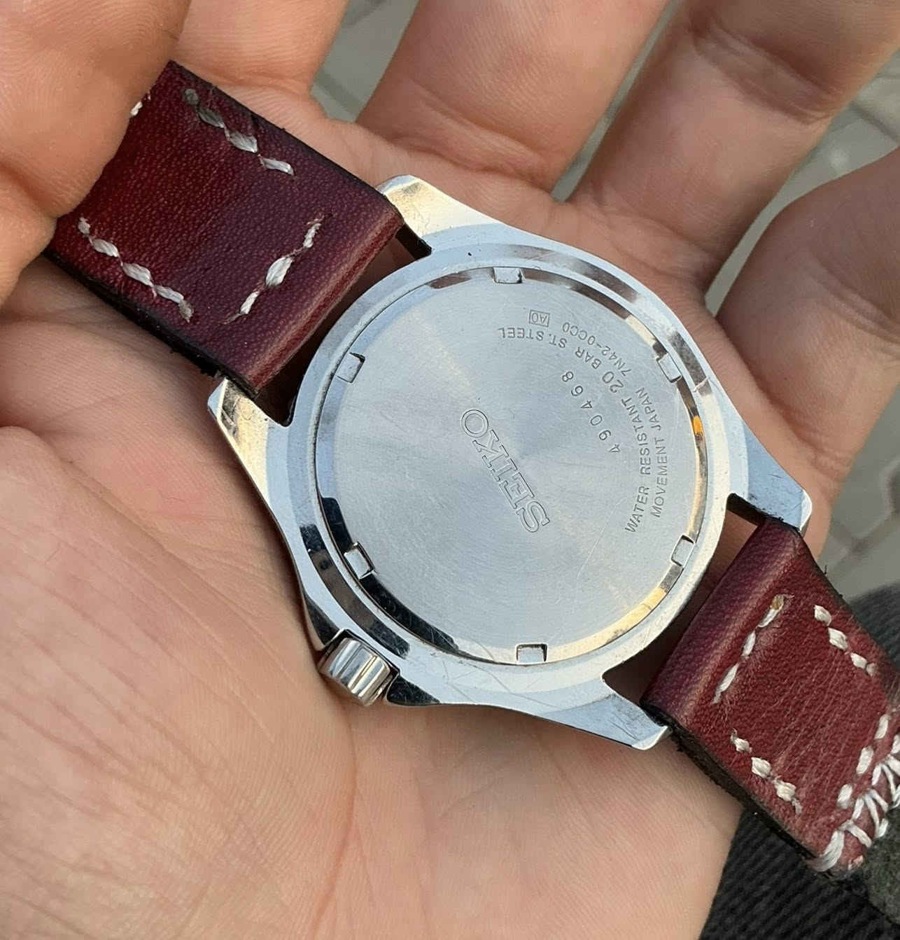 السلام عليكم ساعة سايكو ياباني اصلي
بحري كوارتز بطارية 
طوق دوار
عقارب وارقام فسفور
قفل بحري
نافذة للتاريخ
قطر 41
سير جلد طبيعي 
85 الف


**إذا كنت صاحب هذا الإعلان وتريد حذفه لأي سبب، رجاءا أرسل رسالة إلى الدعم الفني**