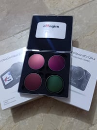 سيت فلاتر لكامرات Dji actin 3/4/5 ماركة aMagisn يحتوي 4 قطع Cpl/Nd8/Nd...