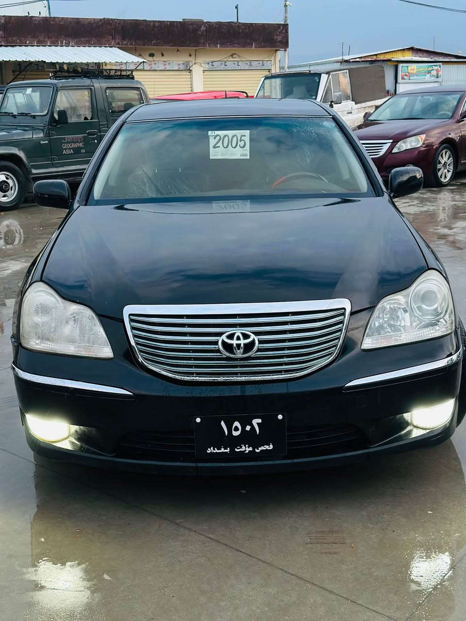 تويوتا ماجيستا مووس مووس
مؤديل ٢٠٠٥   ٣پارچه بؤياخي ئه وروپا
بيلاد(ABS)
بيده عم و ليدراو
گيرو مه كينه و كاره بايي به شه رت
فوول مواسه فات 
جلدو هيته رو سيپه رده وسه لاجه و مه ركه زي
چوار ويلي تازه ي له ژيرايه
سعري كؤتايي ٥٢ گه لايه
ژ.م/***********
ژ.م/*********** السليمانية, العراق
