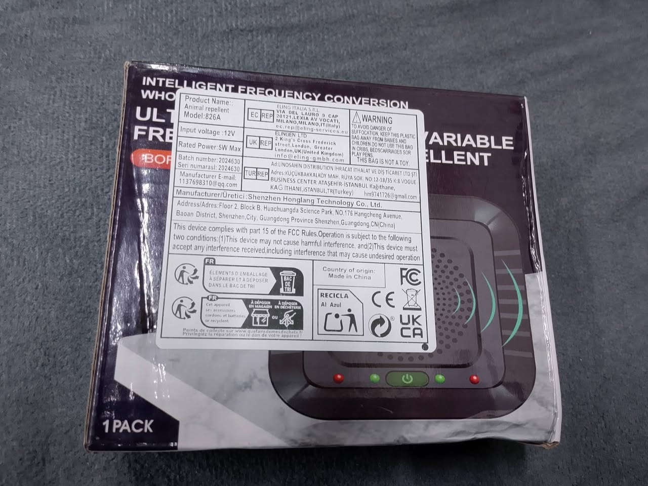 جهاز طارد الحيوانات تنصبة بالبيت واخلص من الكلاب والقطط والفئران ب 5 تالاف القطعة متوفر 4 قطع


**إذا كنت صاحب هذا الإعلان وتريد حذفه لأي سبب، رجاءا أرسل رسالة إلى الدعم الفني**