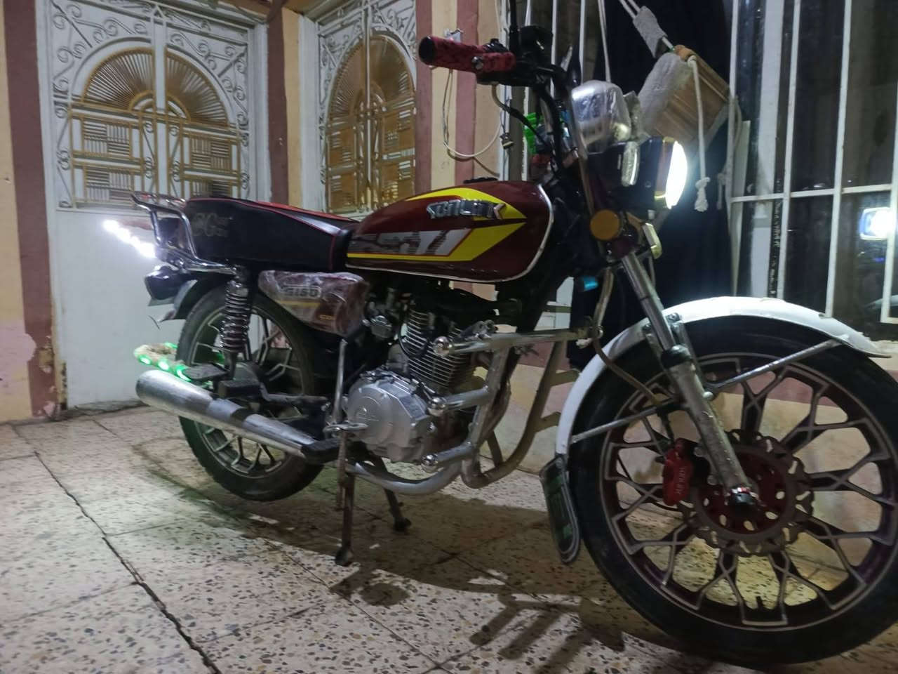 السلام عليكم دراجه للبيع محرك خير من الله دراجه نظيفه العنوان ديالى ابو صيدا الاستفسار على الرقم ***********
