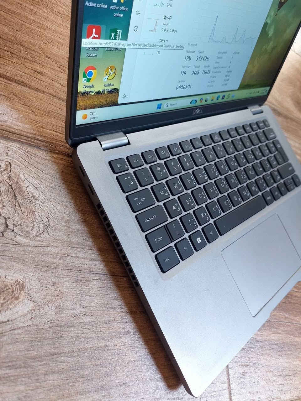لابتوب سلم خفيف حديث معالج قوي وجيل عالي DELL 5421 Ci7 جيل حادي عشر نظافة عاليه جدا شاشة لمس
. 
 السعر 435 الف  مع التوصيل المجاني والحقيبة والشاحن الأصلي 

. 
 النظافة شرط اخو الجديد وعل الفحص وين تريد
مناسب للدراسة والبرامج المكتبية والطباعة والتصفح والامن السيبراني وغيرها من البرامج 
……………………

 المعالج Core i7-11th جيل 11
شاشة لمس 
 نوع المعالج H 
 ذاكرة الوصول العشوائي (الرام) 8GB 
 التخزين( الهارد) SSD 256GB 
 مقاس شاشة 14 انج دقة عالية 
 منفذ HDMI & TYPE C 
شاحنة Type c 
 كيبورد  عربي انكليزي
الرام والهارد قابل للتطوير 
…………………………………
***********
لابتوب سلم خفيف حديث معالج قوي وجيل عالي DELL 5421 Ci7 جيل حادي عشر نظافة عاليه جدا شاشة لمس
