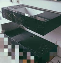 مغاسل بورسلين • مقاسات ١م-٨٠-٦٠ • أبيض بيجي أسود