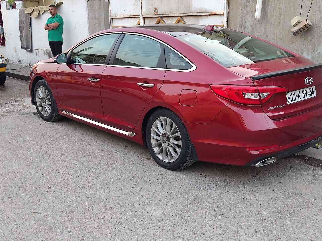 سوناتا موديل 2015
فول م اعدى البانوراما 
المواصفات
مازدات زنون 
بكلايت لدات ابو المربعات بس بالفول يجي
اشاير بالمري
نقطة عمياء
رادار خلفي وجوانب
بصمات تشغيل وبيبان وصندوق
كشنين الاماميات كهربائيات
اربع كشنات تدفئة
مدوشمة جلد نفس البلاد للكشنات والارضية
دواخل بيجي وصاج بلاد
شاشة وسط 
كاميرا دوارة
ثلاث مودات للقيادة ..سبورت ..نورمال..ايكو
بجم سبورت
وبيها هواية مواصفات  السونار مع المنشور 
للبيع فقط فقط 135 ورقة 
بالزعفرانية الهاتف ***********
