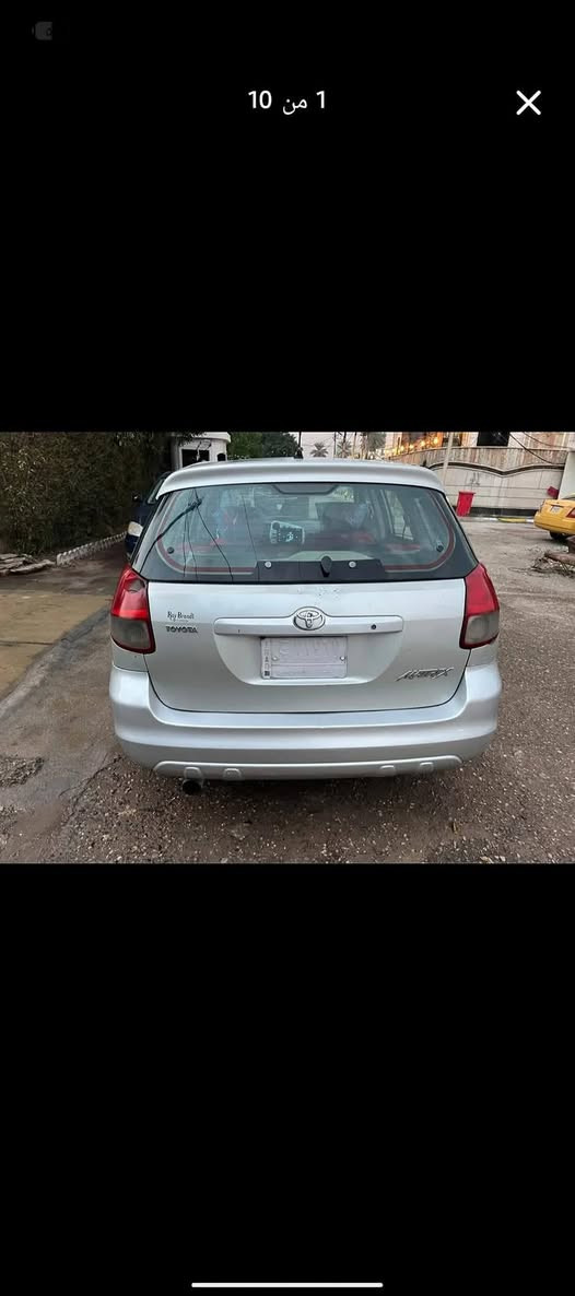 السلام عليكم تويوتا ماتركس مديل 2004 محرك بدون تبخير تبريد ثلج كشانة كهرباء سنتر لوك شاشة و كامرة و سستم سماعات و صدر جديد تخم تاير جديد السعر 60 السيارة نطخت بل جاملغ ابيع على وضعها سمكتهة بقة بس الصبغ الدعامية  سليمةللعلم السيارة بدون قطرة صبغ استفسار غير متواجد فيس ***********

