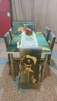 ميز يكتبر • ٦ كراسي • جديد
