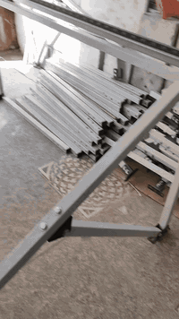 هيكل ميكانو صف واحد  حديد 2 ملم  مغلون ومصبوغ حراري  سعر الهيكل للوح و...