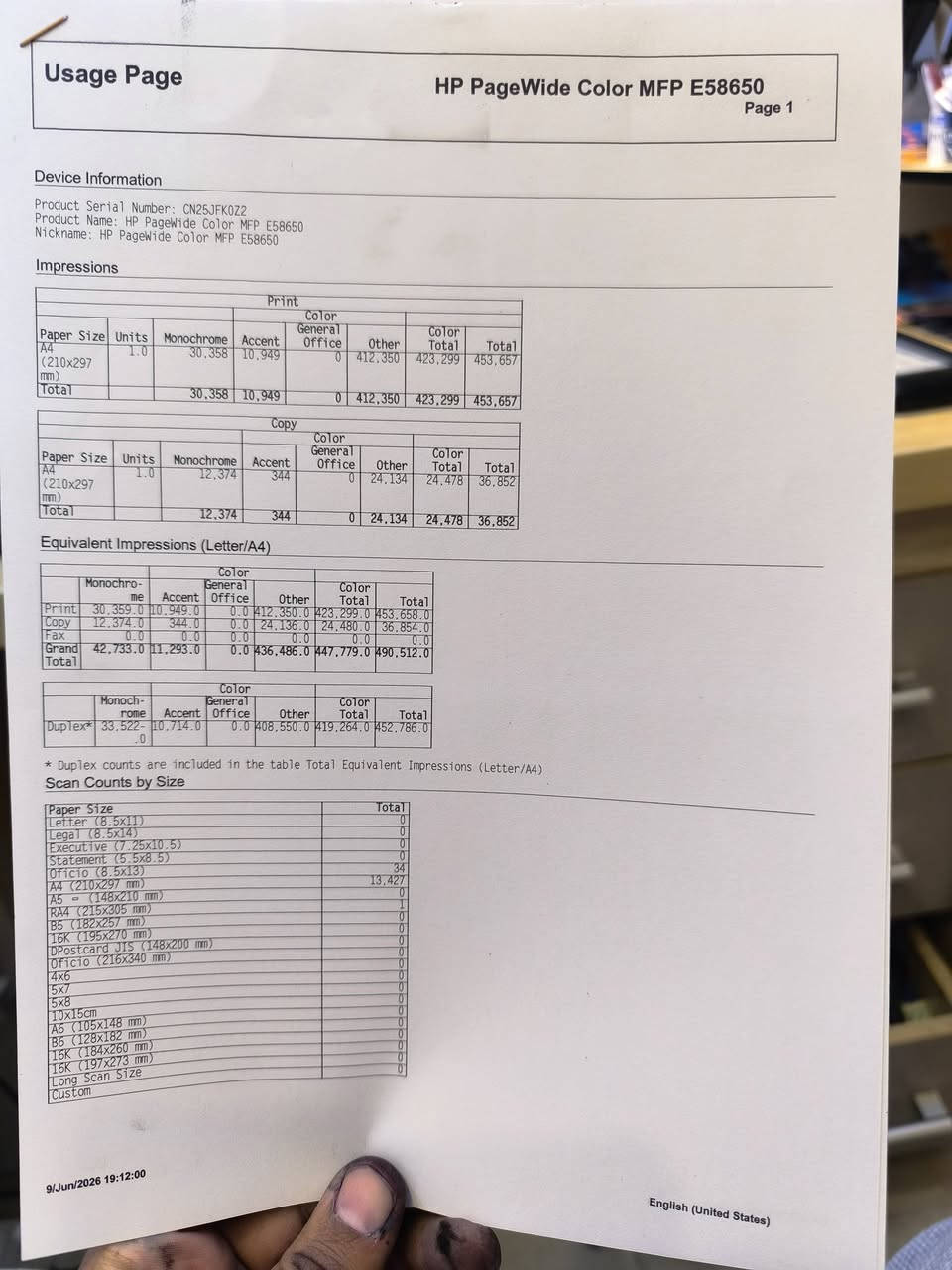 طابعه hp586 للبيع مشكلتها تحشر ورق هاي معلوماتها وسعرها 400 وبيها مجال الي ما يشلع كلبي هذا رقمي ***********
