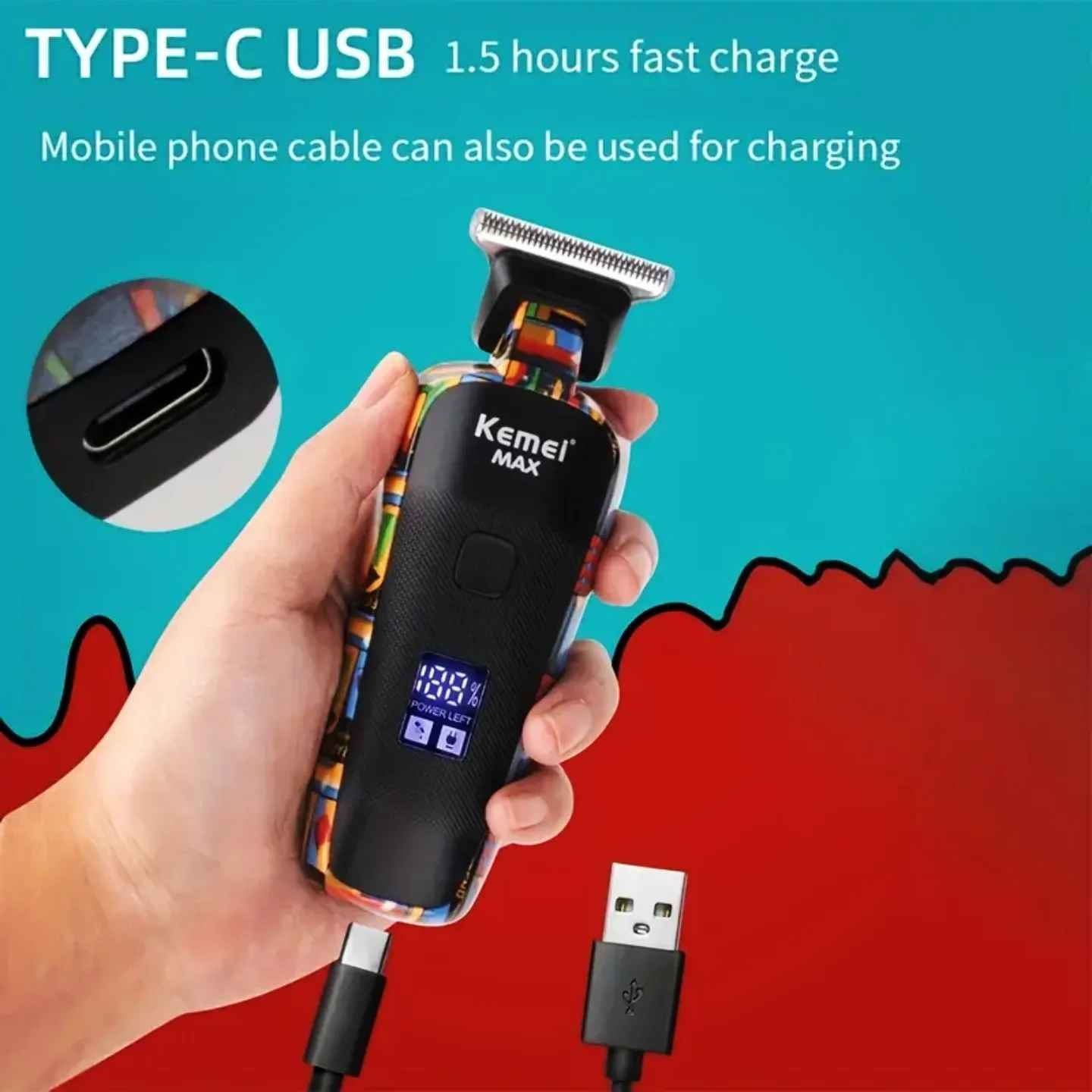 السعر ١٨ الف والتوصيل ٥ لجميع المحافضات واتساب***********

✨ ماكينة الحلاقة الكهربائية للرجال – Kemei MAX-5090 ✨
احصل على تجربة حلاقة دقيقة ومريحة مع ماكينة الحلاقة Kemei MAX-5090 المصممة خصيصًا لتلبية احتياجات الرجل العصري.
🔹 أداء قوي ودقة عالية
مزودة بشفرة حادة من الفولاذ المقاوم للصدأ تمنحك حلاقة نظيفة وسلسة بدون تهيّج للبشرة.
🔹 تصميم متين وعصري
هيكل مصنوع من مادة ABS عالية الجودة بلون أسود أنيق، يمنحك مظهرًا احترافيًا ومتانة تدوم طويلاً.
🔹 كفاءة في استهلاك الطاقة
تعمل بقوة 5 واط مع جهد 220 فولت وتردد 50/60 هرتز، لتضمن أداء ثابت وموثوق في كل استخدام.
🔹 سهولة الاستخدام
تشغيل كهربائي مباشر يجعلها مثالية للاستخدام اليومي في المنزل أو صالونات الحلاقة.
💈 مثالية لـ:
✔ حلاقة الشعر
✔ تهذيب اللحية
✔ الاستخدام الشخصي أو المهني بغداد, العراق
