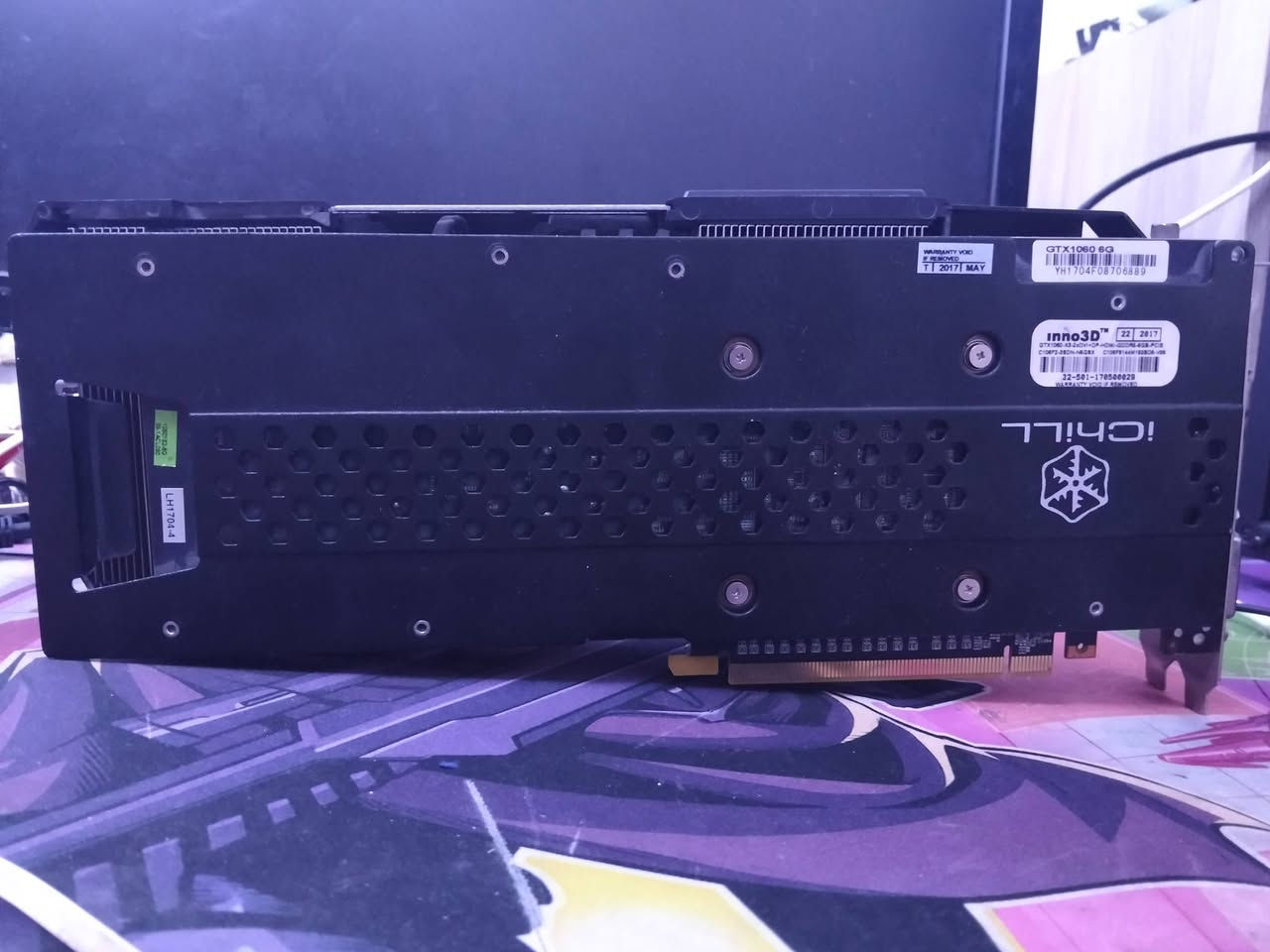 1060 6gb
3fan 
120 الف


**إذا كنت صاحب هذا الإعلان وتريد حذفه لأي سبب، رجاءا أرسل رسالة إلى الدعم الفني**