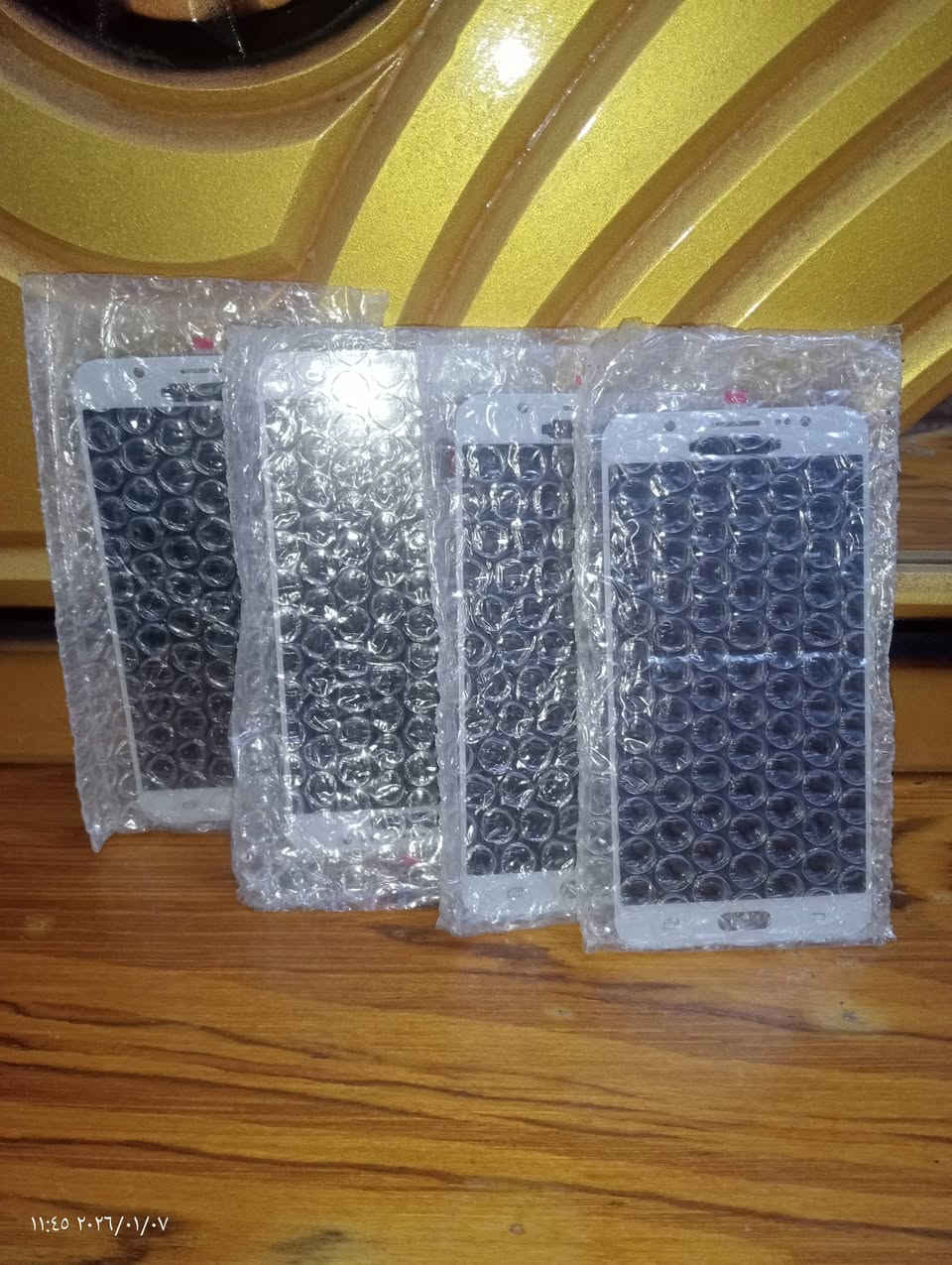 السلام عليكم مجموعه شاشات عدد 53 شاشه للبيع سعر القطعه 8الاف 
مكاني بغداد ***********
Nokia 6
TA-1021 و TA-1033. عدد 7شاشات

Nokia 3.4 TA-1288
Nokia 3.4 TA-1285
Nokia 3.4 TA-1283
عدد8شاشات

2-
TA-1032 
TA-1020
 TA-1028
 TA-1038 عدد 7شاشات

Nokia TA-1049
عدد2شاشات

Samsung Galaxy J5
 G570F 
G5510 
G570Y 
G570M.عدد 9شاشات
Samsung Galaxy J7 (2016).
 عدد 3شاشات
Samsung Galaxy J7.
 Samsung Galaxy J7  
J700 و J710F و J710FN و J710M و J710MN و J7108.  عدد5شاشات
Samsung Galaxy J7
J710-HJC عدد 4شاشات

Huawei Y5 Prime (2018)
عدد8شاشات
