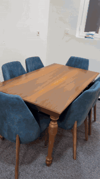 ميز طعام • خشب تركي • مستعمل نضيف