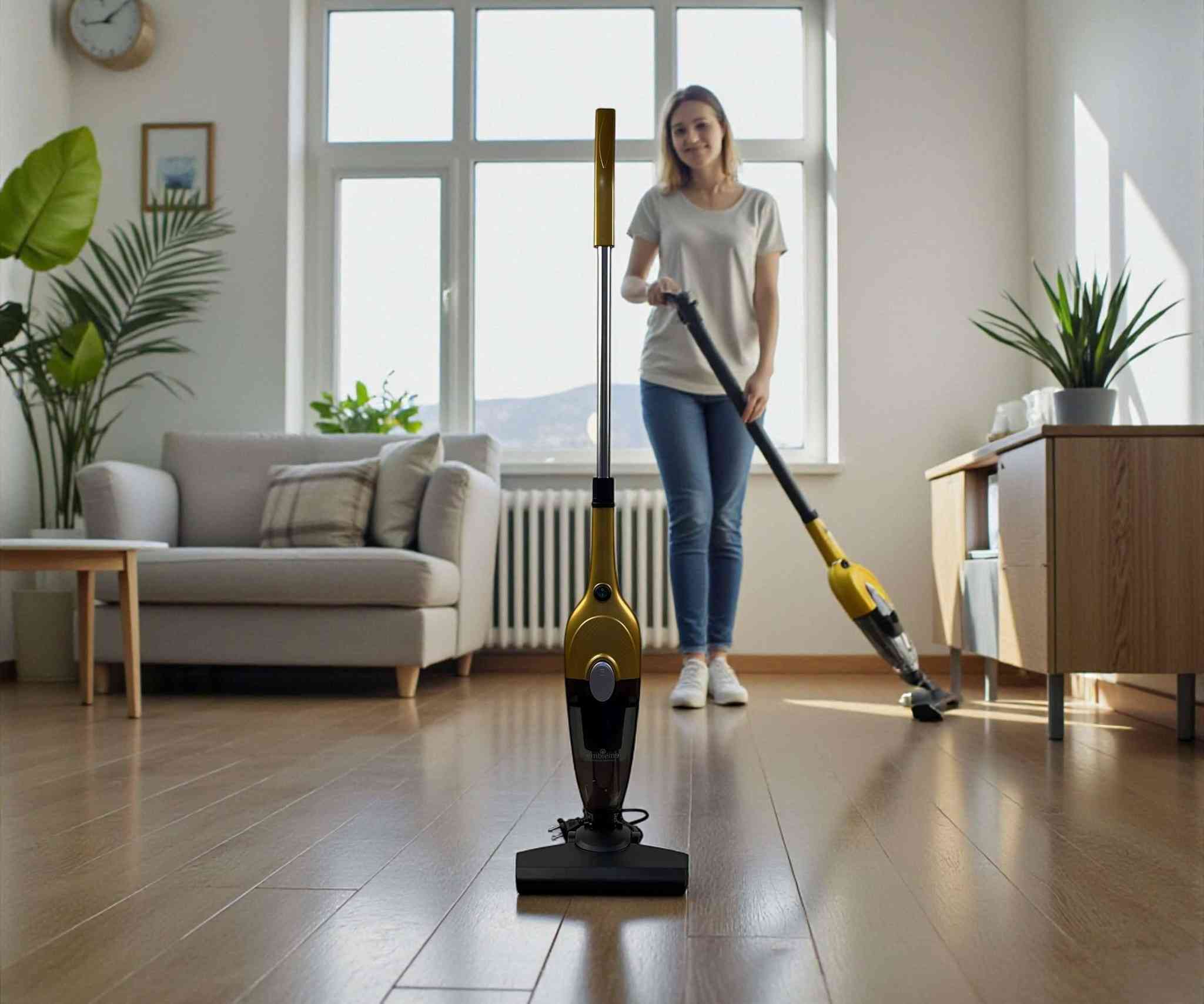 الاستخدامات
تنظيف الأرضيات الصلبة والسجاد الخفيف بكفاءة عالية

كنس الغبار والأوساخ من الزوايا، الحواف، وتحت الأثاث

الاستخدام كمكنسة يدوية لتنظيف الأرائك، الستائر، السيارات، والطاولات

إزالة الغبار من الأجهزة الإلكترونية والمفروشات

مناسبة للاستخدام المنزلي اليومي بفضل تصميمها الخفيف والعملي

المميزات

تصميم 2×1 (عمودية + يدوية) يوفر مرونة كاملة في التنظيف

قدرة كهربائية 600 واط لأداء قوي وشفط فعّال

ضغط شفط يزيد عن 14.5 كيلوباسكال لالتقاط الغبار الدقيق

فلتر HEPA قابل للغسل يساعد على حبس الغبار الدقيق وتحسين جودة الهواء

سعة حاوية غبار 0.8 لتر مناسبة للتنظيف اليومي بدون تفريغ متكرر

سلك كهرباء بطول 6 أمتار يمنحك حرية حركة واسعة أثناء التنظيف

تصميم خفيف الوزن وسهل الحمل والاستخدام

حاوية غبار سهلة الفك والتنظيف بدون أكياس

مقبض مريح للاستخدام الطويل بدون تعب

مجموعة ملحقات متعددة (10 في 1) لتنظيف مختلف الأسطح والزوايا

يعمل على تيار 220–240 فولت  50–60 هرتز

المواصفات الفنية

الجهد الكهربائي: 220–240V ~ 5060Hz

القدرة: 600W

سعة الغبار: 0.8 لتر

الوزن الإجمالي: 1.85 كغ

أبعاد المنتج: 1088 × 248 × 148 مم

حجم الكرتون: 130 × 170 × 565 مم

محتويات الصندوق

جسم المكنسة الرئيسي

أنبوب معدني للتنظيف الأرضي

فرشاة أرضيات

عدة فوهات للتنظيف الدقيق والزوايا

فرشاة صغيرة للأثاث

فلتر HEPA

غطاء فلتر

حاوية الغبار

ملحقات إضافية (حتى 10 قطع صغيرة)

الملاحظات

لا تُستخدم لشفط السوائل أو الرماد أو المواد القابلة للاشتعال

لا تُستخدم لشفط الأجسام الحادة أو الزجاج

يُنصح بتنظيف الفلتر دوريًا للحفاظ على قوة الشفط

ضمان لمدة سنة من تاريخ الشراء
سعر 50الف توصيل جميع محافضات العراق
بغداد 3000 محافضات 5000
رقم الهاتف واتساب ***********
