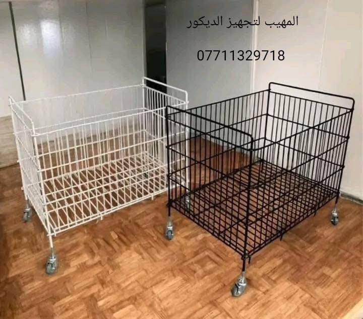 اغراض محل ملابس واحذية للبيع نظافه 100‎%‎ سعر مناسب رفوف خشب تفصال مع انار عدد2ب100 الف. ملكانه موجود خشب مفصلي وموجود مخصر ستاند خرز سباعي وستاند احذية سلات متحركة عدد2 لون اسود كل الاغراض الحديد مكانهم بغداد الشعب الرقم *********** للتواصل موجود واتساب
