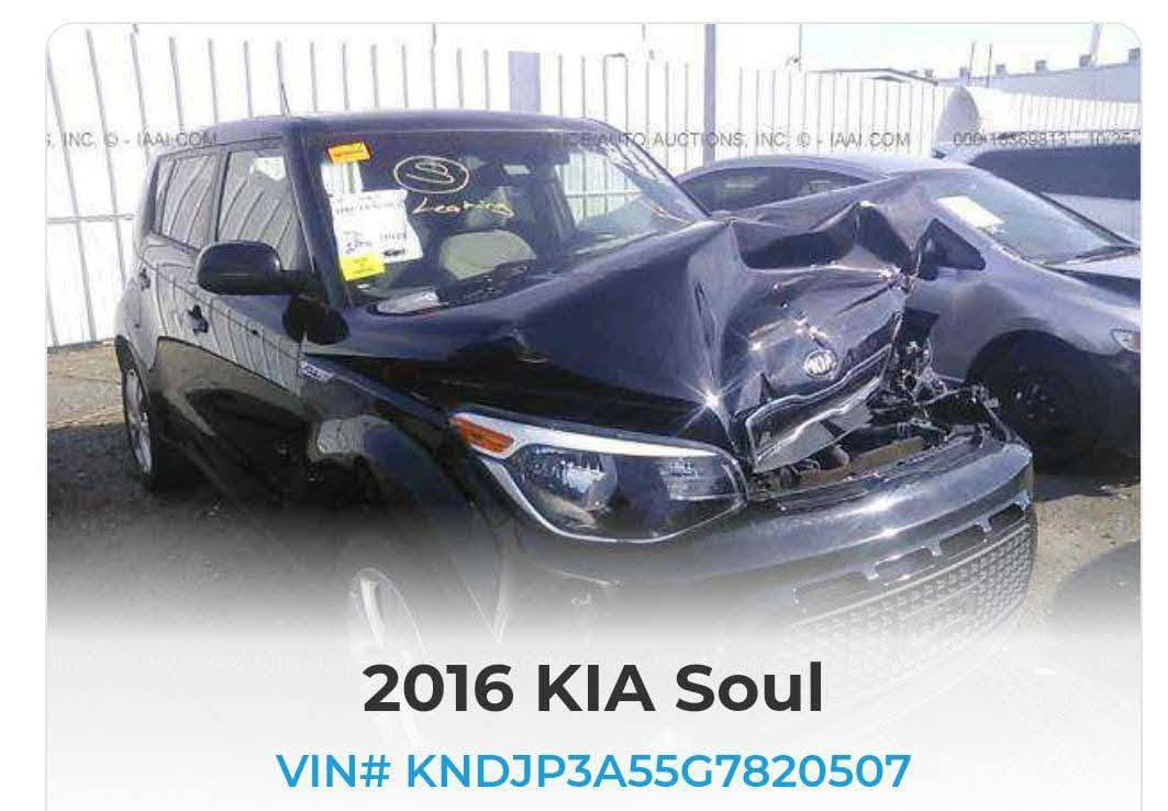 _كيا صول موديل 2016 
_ اللون اسود 
_رقم بابل / سنويه  لغاية 2029
_حادثه بنيد  موضح بالصوره
_محرك 2000GDI
_ماشية 74 ميل حقيقي
_تحكمات إستيرين (جهتين) ومثبت سرعة
_شاشه لمس بلاديه 
_كامره خلفيه 
_مانع انزلاق
_باتري كوري اصلي جديد
_زوج تايرات امامي جديد
_جام اوتو  
_السياره بدون ايرباك
_منظومة تبريد كوريه جديده مع وصل الضمان 
_حادث امريكا موضح بالصور 
_بيه صبغ كما موضح بالسونار
_السعر 100 وبيه مجال بسيط
ملاحظة/ مستعجل على البيع لظرف طارئ
_المكان/بابل_حلة_شارع 80
التواصل على الرقم *********** بيه واتساب
