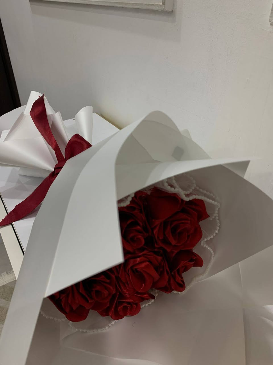 تجهيز بوكي ورد حسب الطلب اهلا وسهلا بكم حمودي للعطور والهدايا سامراء تقاطع الحداحده للحجز واتساب ***********
