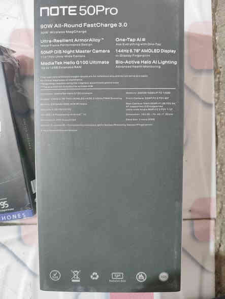 سلام عليكم جهاز نوت 50 برو ذاكره 256 شاشه 144 هرتز جهاز جديد جابوليا هديه هوة و هاي السماعه رايده ب275 و بي مجال قليل و الصوره موضحه المواصفات مالته مكاني نجف ابو صخير ***********
