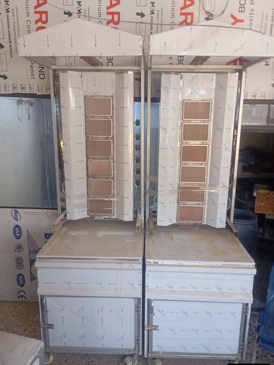 للبيع شوايات كص ام السته مزتوجه 🎁
يوجد سلايت ويوجد ثابت 
شوايه دجاج ام السته وام الثمانيه 
عجانات سوريه من الخمسه كيلو الى الخمسه وسبعين كيلو 
مكان العلاوي شارع شيخ معروف قرب سوق هرج 
رقم تلفون[***********]،
