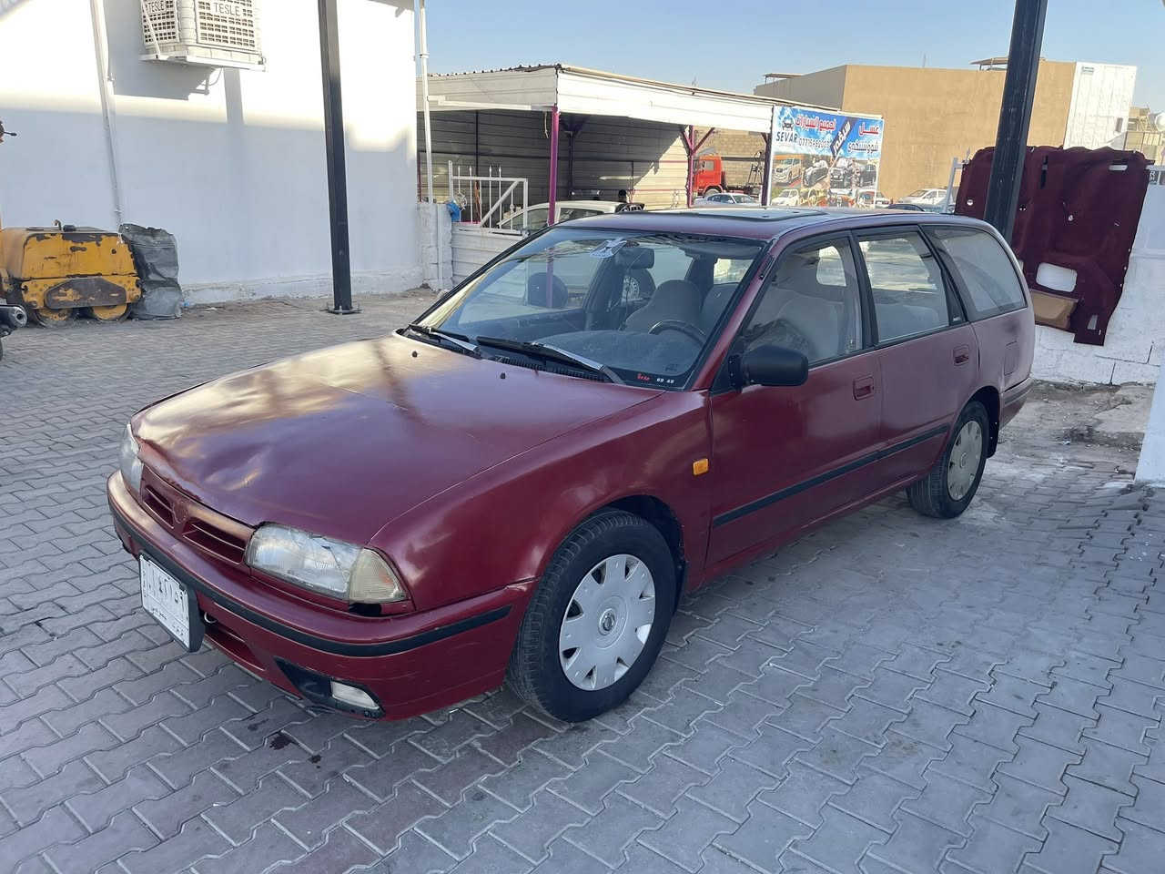 ‏سلام عليكم من رخصة ادمين  المحترم
‏عندى  نيسان بريمر ستيشن للبيع موديل 91 رقم كركوك سنوية ساقطة محرك 20 گير عادي ￼صاحب شرعي موجود وكالة عامة باسمي شرط قص غرامه تحويل صبغ عام لجمالي بدون ضربات قوية سعر 32$ بيها مجال مكاني كركوك بي ￼دفتر بنزين 
‏الملاحظة 450￼ الف عليها غرامة ينزل من السعر ￼
***********
***********￼
