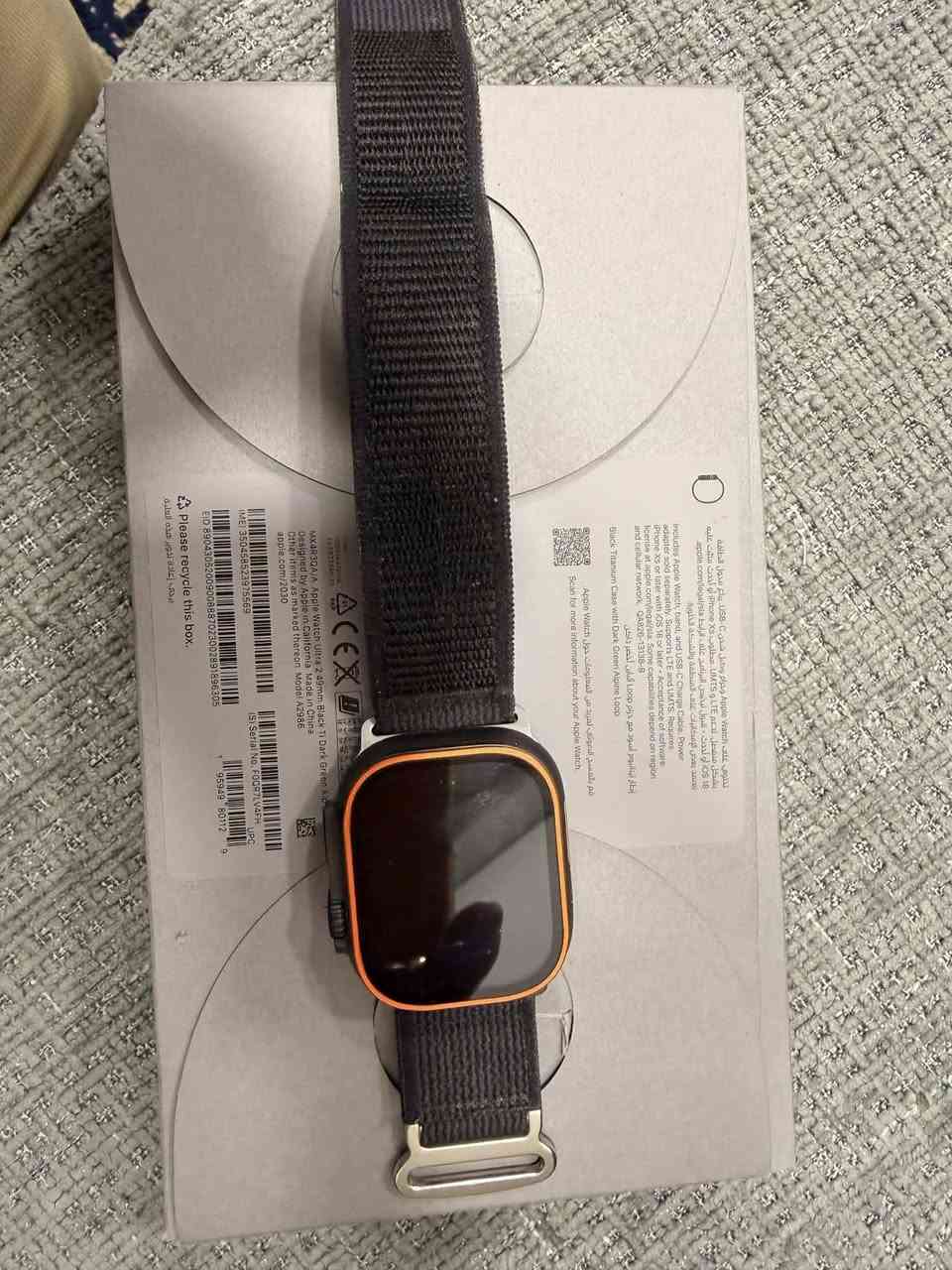 ساعه الترا2
نضافه100كامل ملحقات
بطاريه100
مكاني دوره***********
