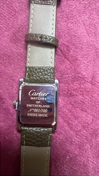 كارتير • ساعة رجالية • حزام جلد تمساح