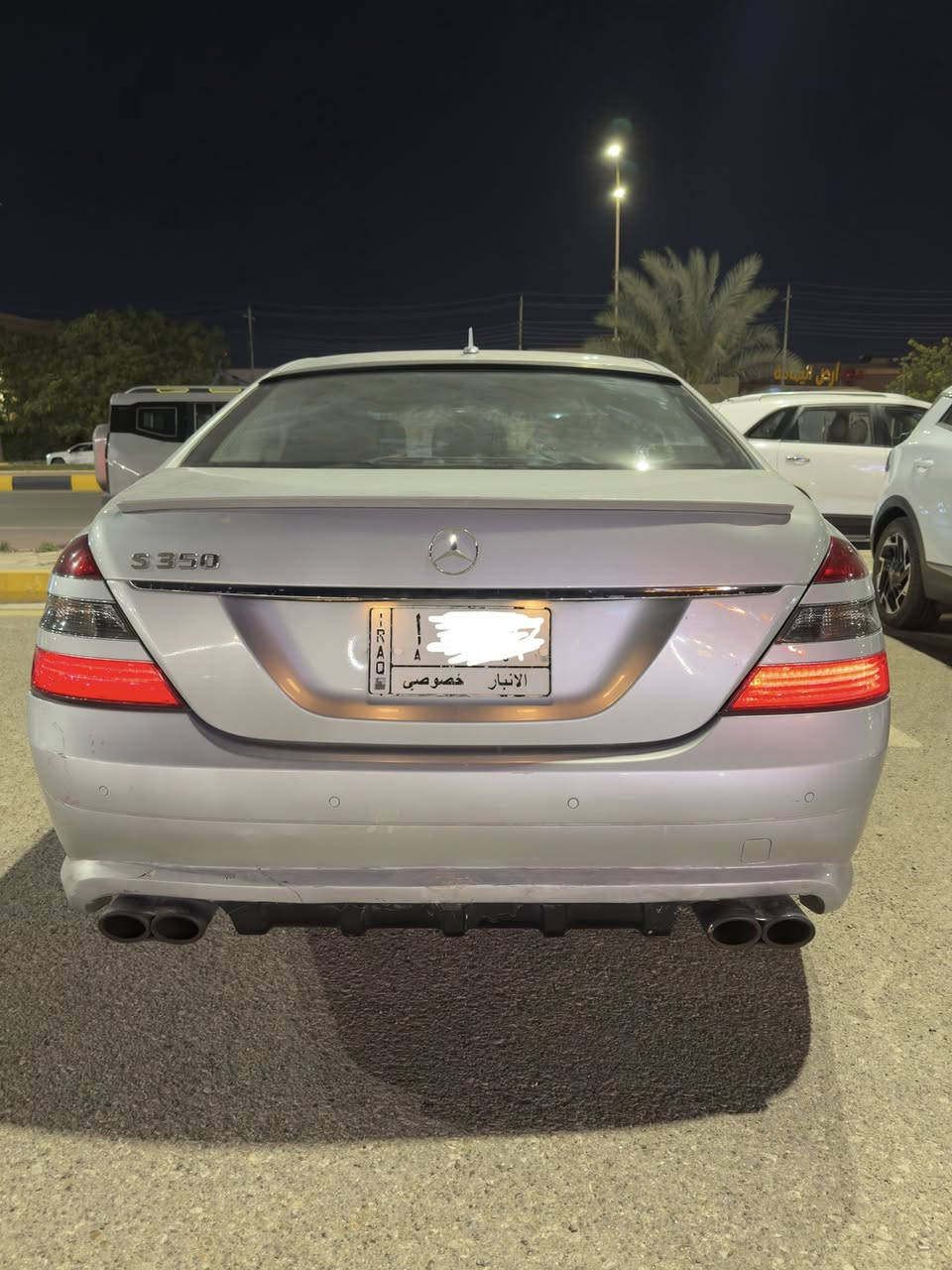 Mercedes-Benz S350 2006
-------------------------------------

#السعر : 148$ وبيه مجال بسيط

‏

#رقم الهاتف : ***********

#رقم السيارة : انبار (( باسمي )) 

#مكان السيارة : الانبار / فلوجة 

-------------------------------------

سلام عليكم 

للبيع فقط

مرسيدس اس كلاس W221 موديل 2006 S350 رقم انبار  وارد يابان مواصفات فتحة وكشنات امامية تدفئ وتبريد   ماشية 211000 الف لون رصاصي
