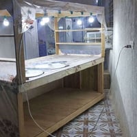 عربانة لبلبي خشب • حجم كلش كبير • منظومة إنارة ملونة