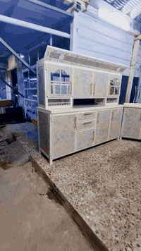 عروضنا نااااار🔥🔥🔥  سيت كاونترالمنيوم  ٣ قطع  كاونتر مع ملحق ٢ متر طرمه...