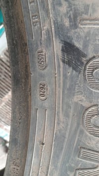 تايرات حجم ٣٤ نضافه ٧٥٪ اي عيب مابيهن مال فئات للتواصل 07817375442