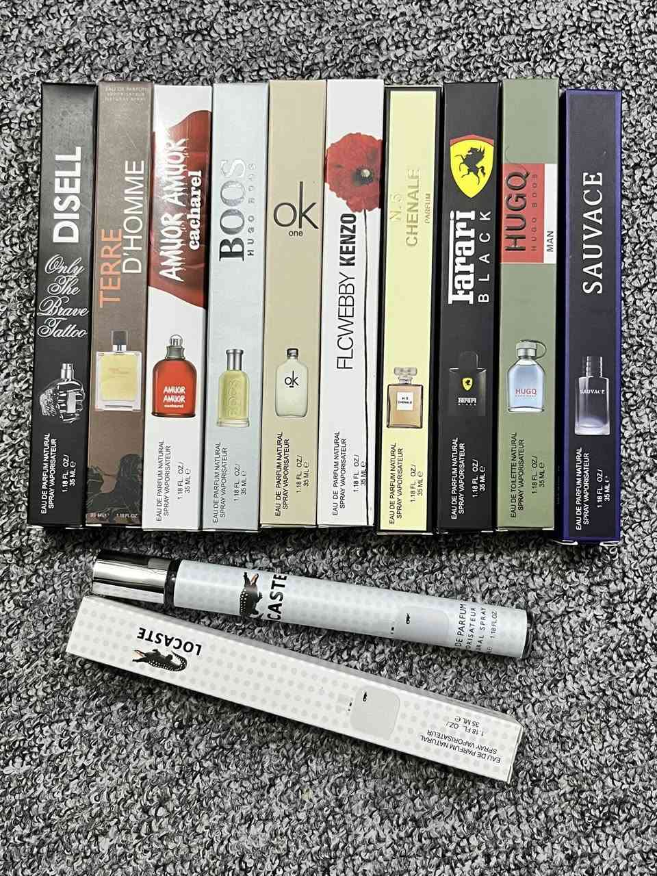 عطور القلم الاصليه شرط مثل عطر النوته الاصليه تفحص امام المندوب ترش منه  اذا مو مثله رجعه 24 عطر بسعر ب25الف  بس  اذا مفرد  القطعه ب الفين 🩵😇 
للحجز ماسنجر 
واتساب***********
انستا @0wwnn1
