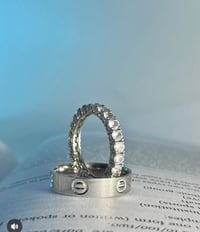 فضة مختوم • زوج حلق • توصيل