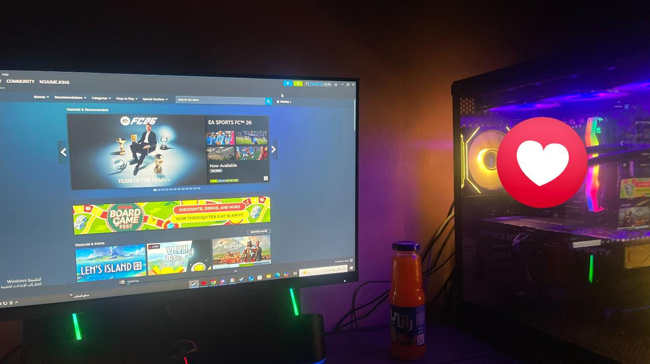 سلام عليكم شبابنا الطيبة
بيسي للبيع وهاي مواصفاتها 
RTX 5060TI 16GB INFINITY 3FAN
R7 7700 try
M.B b650m msi
Cpu cooler darkflash dv360 watercooler
Ram 32gb ddr5 6000MHZ tforce 
Psu 700w fsp hydro
Nvme m.2 nm6201tb 
The rock sx-420a black 
Monitor AOC 24G4E FHD 180HZ FAST IPS 0.5
قيم بما يرضي الله وبسعر السوك الحالي 
كل القطع كراتينها وياها وضمانهن موجود ممستخدمة ٣ اشهر مشتريها يوم ٢١-١٠-٢٠٢٥ عدا الشاشة مشتريها قبل هالوقت 
ابيع التجميعة هي والشاشة كاملة واليحب اكو عندي اكسسوارات كذلك للبيع 
KB REDDRAGON BEHEMOTH PRO 
MOUSE RAZER VIPER V3 HYPERSPEED 
كذلك هذني بعدهن بالضمان 
مكاني بغداد البلديات 
للتواصل والاستفسار ***********
