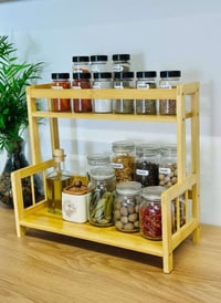 رف بامبو • طابقين • ٣٧×٤١سم