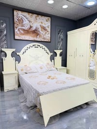 غرفة مرمري • ٧ قطع • سرير ١٦٠×٢٠٠