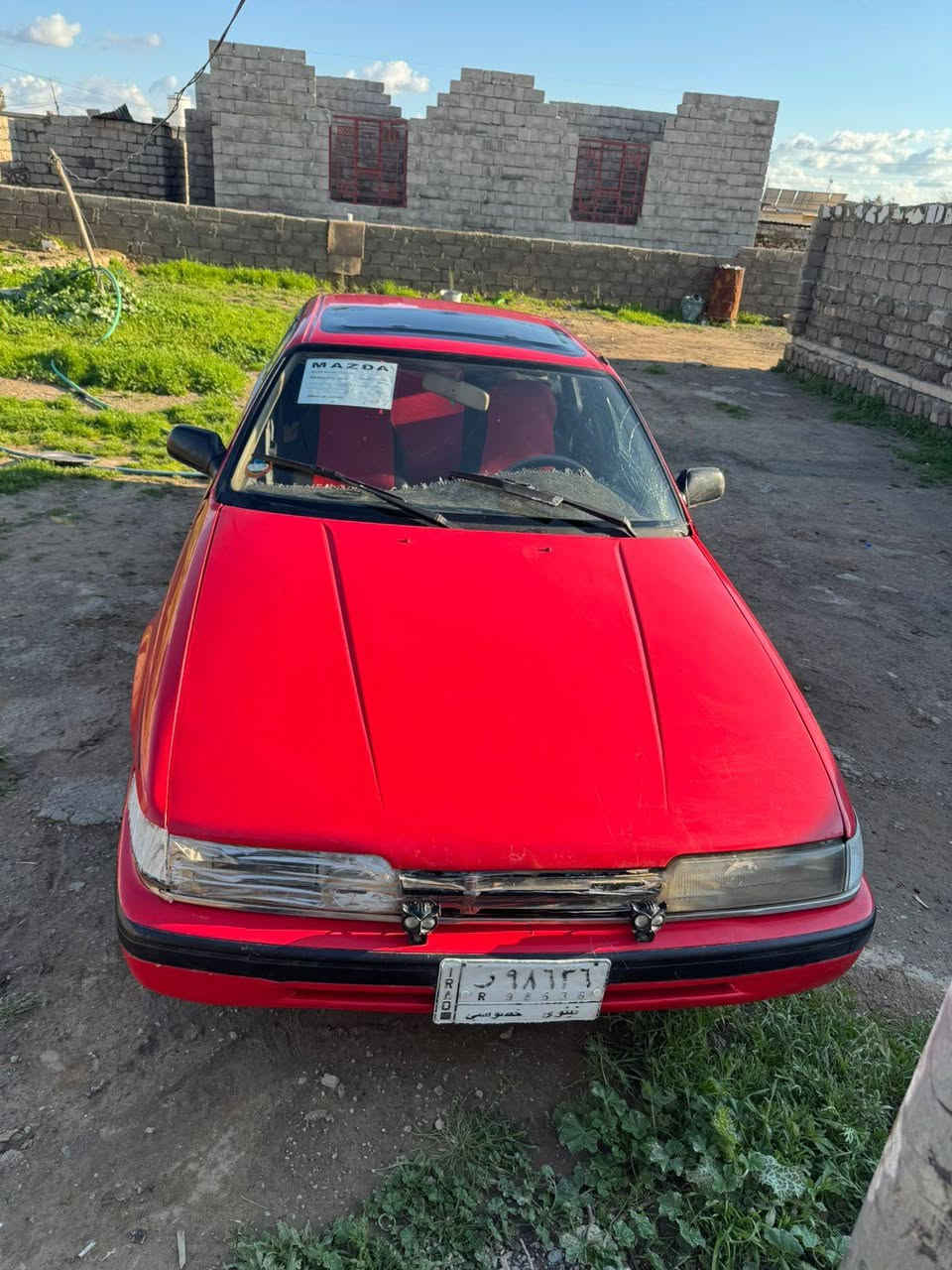 سلام عليكم للبيع مازدا موديل 1991
مصبوقه عام ضرر بجم سنويه ل2028
رقم نينوى 
المحرك المرقوب 8 بخ 
رقم تيلفون ***********
