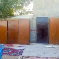 ابواب خشب صاج • بدون جرجوبه • احمر اسود بيذنجاني