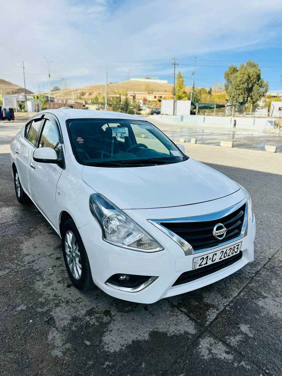 سلام عليكم 
نيسان صني هندي بليته زركة ٢٠١٦
كير محرك تبريد كلشي بشرط 
سيارة بدون مصرف كلشي جاهز بي صدر تايرات كله جديد 
بي ٣ قطع بدون دواخل بدون شواصي بدون حالوب 
سعر ٩٢ وبي مجال 
مكان سيارة كركوك 
*********** كركوك, العراق
